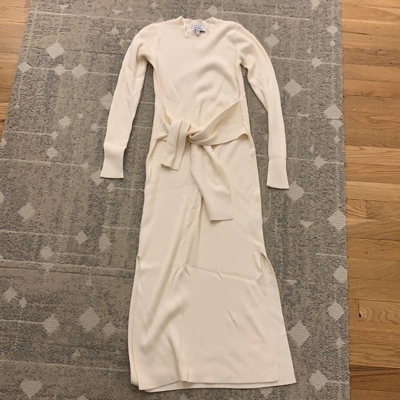 Other Stories Belted Rib Midi Dress 